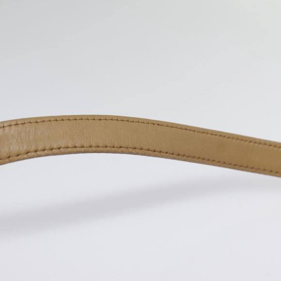 Christian Dior Shoulder Bag Leather Beige Gold Auth 88259 - Picture 14 of 16